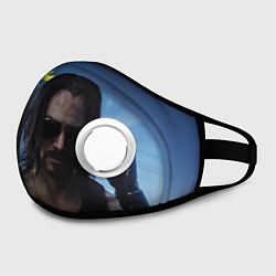 Маска с клапаном Киану Ривз, цвет: 3D-белый — фото 2