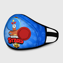 Маска с клапаном BRAWL STARS EL BROWN, цвет: 3D-красный — фото 2