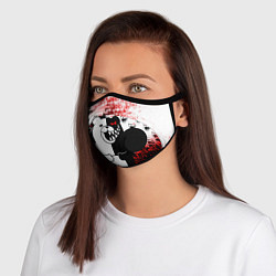 Маска с клапаном MONOKUMA, цвет: 3D-черный