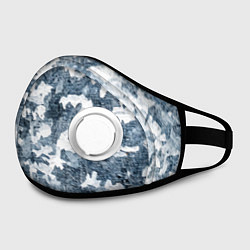 Маска с клапаном Камуфляж: зимний, цвет: 3D-белый — фото 2