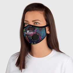 Маска с клапаном CS GO Hyper Beast, цвет: 3D-черный