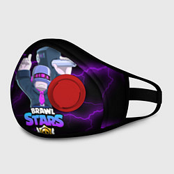Маска с клапаном BRAWL STARS DJ FRANK, цвет: 3D-красный — фото 2