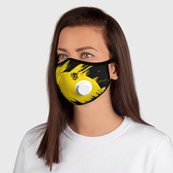 Маска с клапаном CYBERPUNK 2077, цвет: 3D-белый