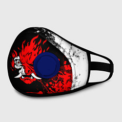 Маска с клапаном CYBERPUNK 2077, цвет: 3D-синий — фото 2
