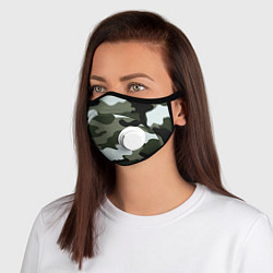 Маска с клапаном Camouflage 2, цвет: 3D-белый