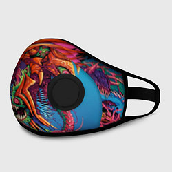 Маска с клапаном HyperBeast, цвет: 3D-черный — фото 2