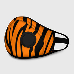 Маска с клапаном Текстура тиграtiger, цвет: 3D-черный — фото 2
