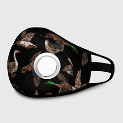 Маска с клапаном Утки паттерн, цвет: 3D-белый — фото 2