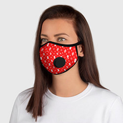 Маска с клапаном Red Dope Camo Dope Street Market, цвет: 3D-черный