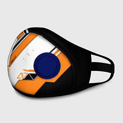 Маска с клапаном CS:GO Asiimov, цвет: 3D-синий — фото 2