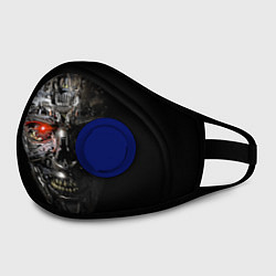 Маска с клапаном Terminator Skull, цвет: 3D-синий — фото 2