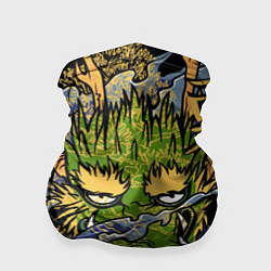 Бандана-труба Зеленый дракон, цвет: 3D-принт