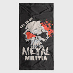 Бандана-труба Metal Militia, цвет: 3D-принт — фото 2