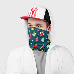 Бандана-труба Новогодний узор, цвет: 3D-принт — фото 2