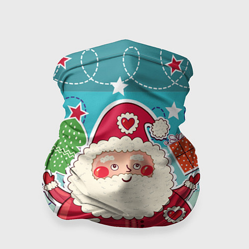 Бандана Дед мороз с подарками / 3D-принт – фото 1