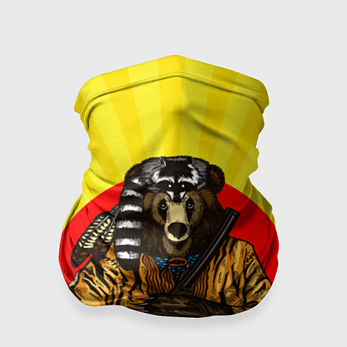 Бандана Медведь охотник / 3D-принт – фото 1