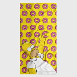 Бандана-труба Пончики Гомера Симпсона, цвет: 3D-принт — фото 2