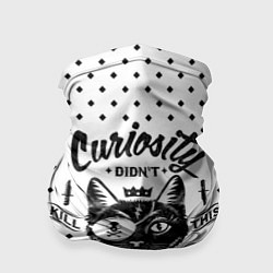 Бандана-труба Curiosity Cat, цвет: 3D-принт