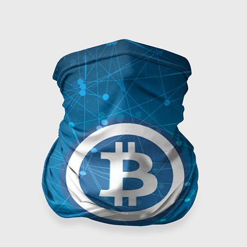 Бандана Bitcoin Blue / 3D-принт – фото 1