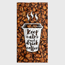 Бандана-труба Keep Calm & Drink Coffee, цвет: 3D-принт — фото 2