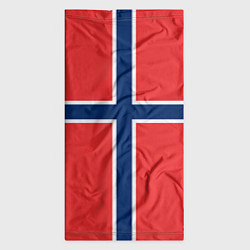 Бандана-труба Флаг Норвегии, цвет: 3D-принт — фото 2