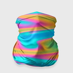Бандана-труба Разводы радужные, цвет: 3D-принт