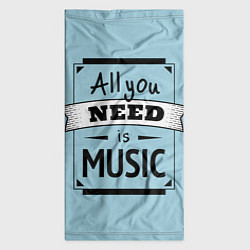 Бандана-труба All you need is music, цвет: 3D-принт — фото 2