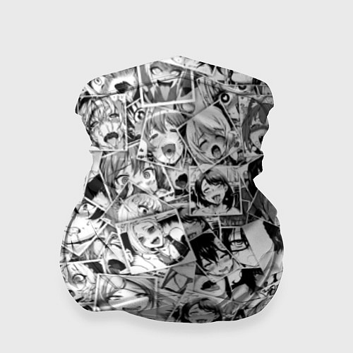 Бандана Ahegao: Black & White / 3D-принт – фото 1