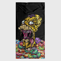 Бандана-труба Zombie Homer, цвет: 3D-принт — фото 2