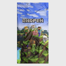 Бандана-труба Майнкрафт: Андрей, цвет: 3D-принт — фото 2