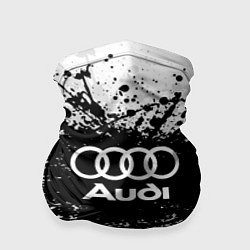 Бандана-труба Audi: Black Spray, цвет: 3D-принт