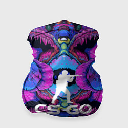 Бандана-труба CS:GO Violet Hyper Beast, цвет: 3D-принт