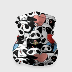 Бандана-труба Funny Pandas, цвет: 3D-принт