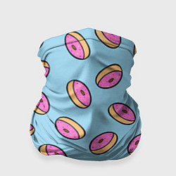 Бандана-труба Стиль пончиков, цвет: 3D-принт