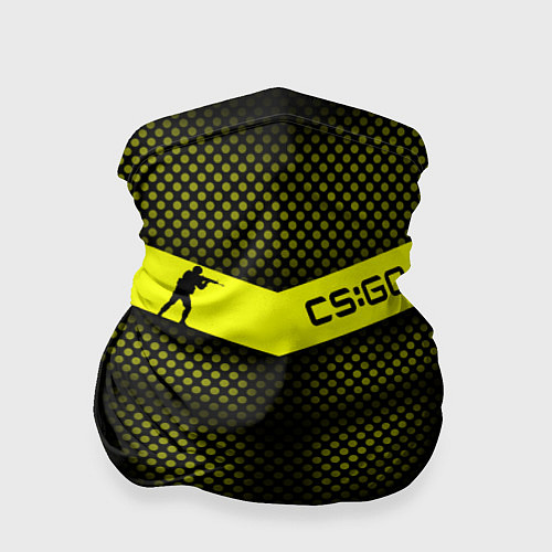 Бандана CS:GO Yellow Carbon / 3D-принт – фото 1