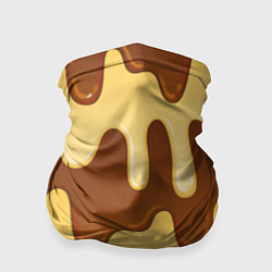 Бандана-труба Тающий шоколад, цвет: 3D-принт