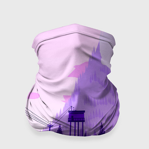 Бандана Firewatch: Violet Wood / 3D-принт – фото 1