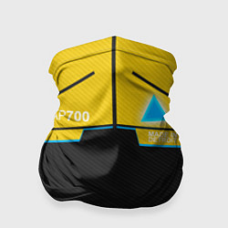 Бандана-труба Detroit: AP700 Yellow & Black, цвет: 3D-принт
