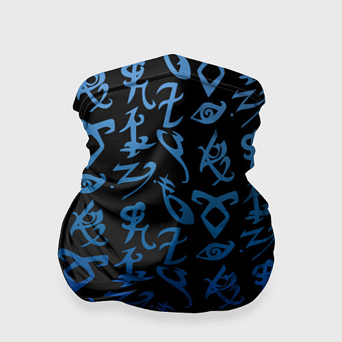 Бандана Blue Runes / 3D-принт – фото 1
