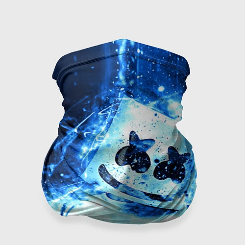 Бандана Marshmello: Blue Liquid / 3D-принт – фото 1