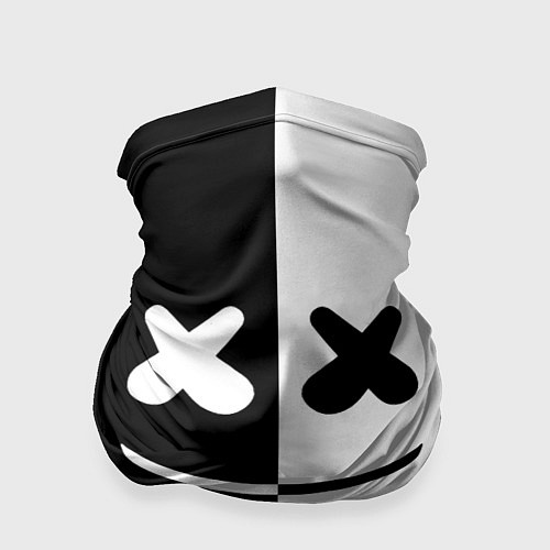 Бандана Marshmello: Black & White / 3D-принт – фото 1