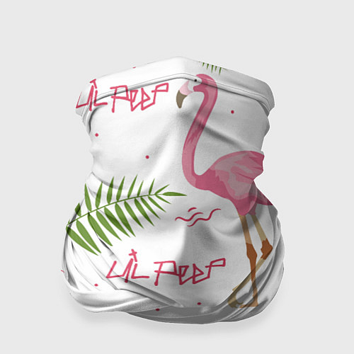 Бандана Lil Peep: Pink Flamingo / 3D-принт – фото 1