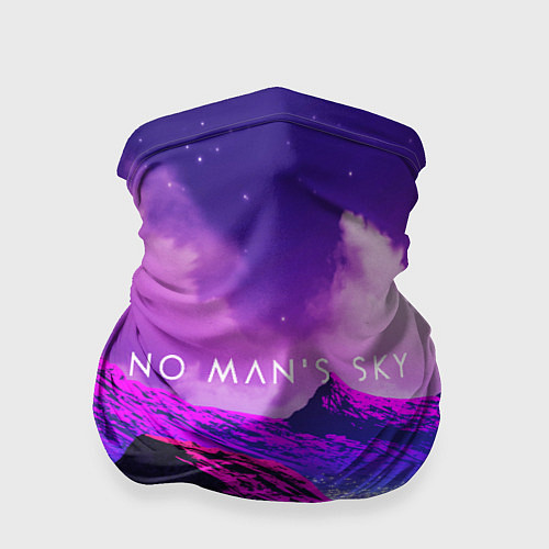 Бандана No Man's Sky: Neon Mountains / 3D-принт – фото 1