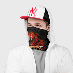 Бандана-труба Accept: Flame Eagle, цвет: 3D-принт — фото 2