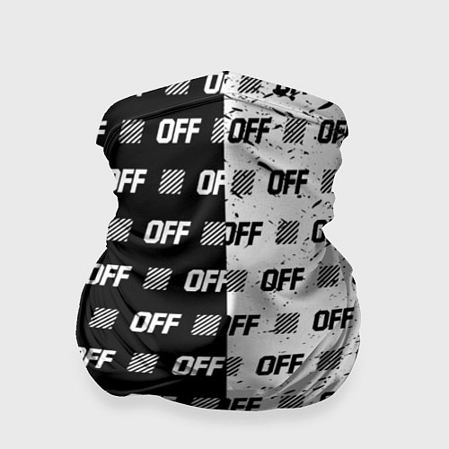 Бандана Off-White: Black & White / 3D-принт – фото 1