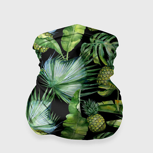 Бандана Цветущие ананасы / 3D-принт – фото 1
