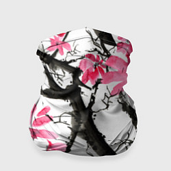 Бандана-труба Цветущая сакура, цвет: 3D-принт