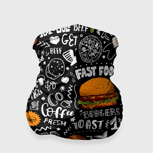 Бандана Fast Food / 3D-принт – фото 1