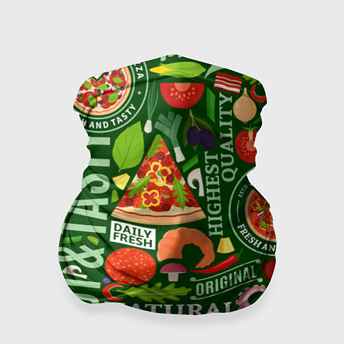 Бандана Итальянская пицца / 3D-принт – фото 1
