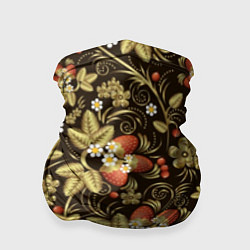 Бандана Хохлома роспись клубника